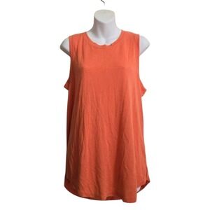 Athleta Orange Breezy Tank Sz L